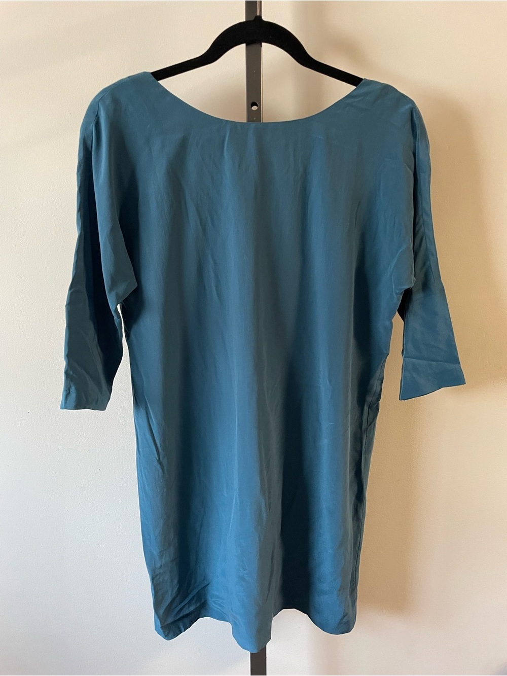 NWT Babaton 100% Silk Raymond Mini Dress Teal Blue Size 0